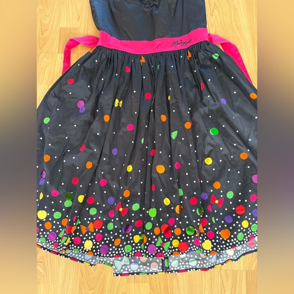 NWT - Disney Dress Shop Minnie Mouse Rock The Dots Dress in Black - Size L - Picture 6 of 6